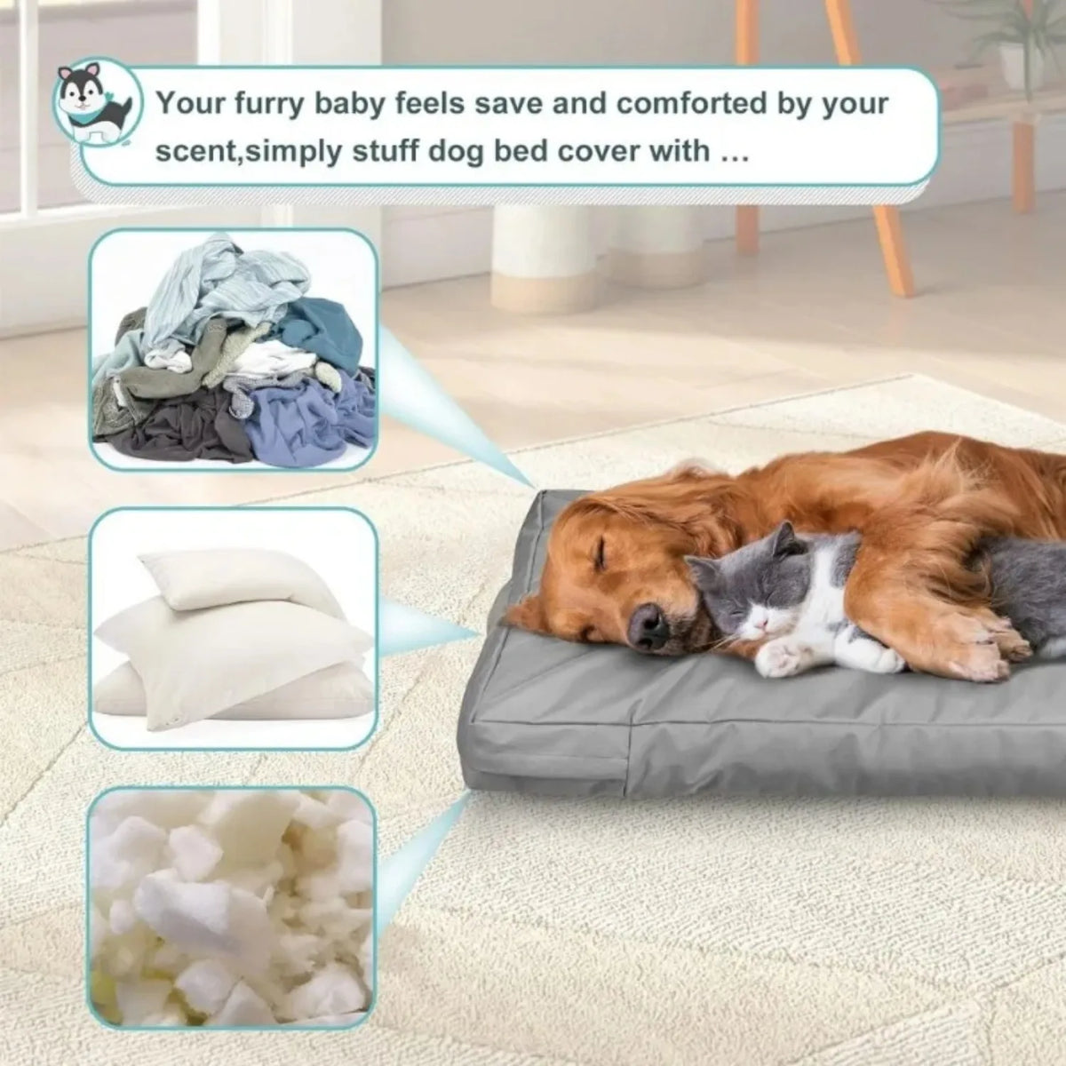 Replacement Washable Dog Crate Pad Cover - MyPetDollar.com