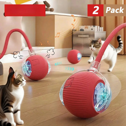 1/2 PCS Cat Interactive Ball Toy Automatic - MyPetDollar.com
