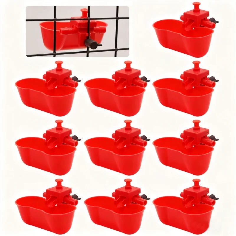 10/20Pcs Chicken Drinker Bowl Water Feeding - MyPetDollar.com