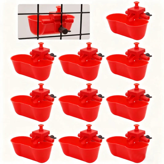 10/20Pcs Chicken Drinker Bowl Water Feeding - MyPetDollar.com