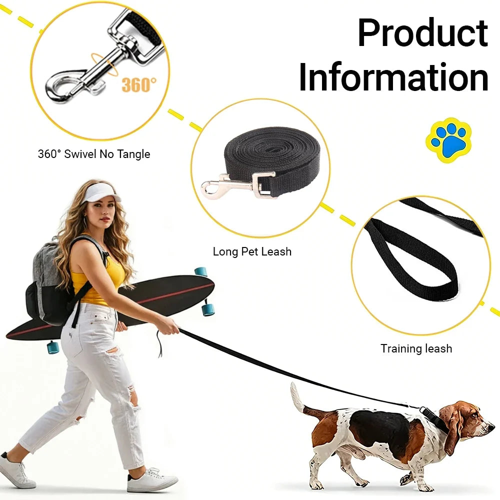 Long Dog Leash Nylon Training Lead – view 3