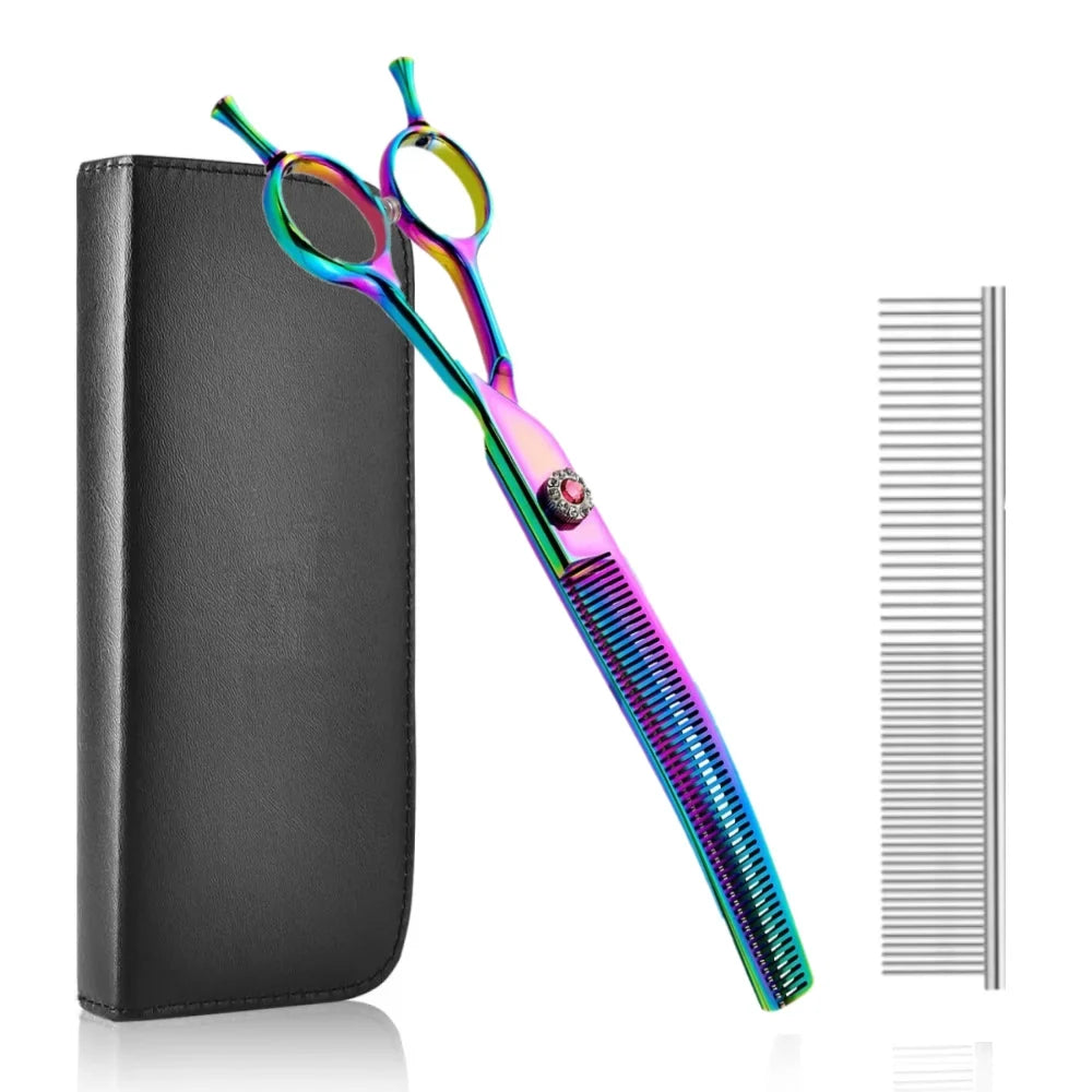 7 Inch Dog Hair Trimming Scissors – 2 Colors