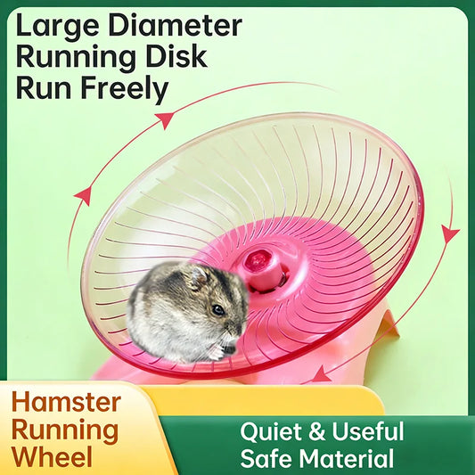 Silent Hamster Flying Saucer Running Disc Exercise Wheel (3 colors)