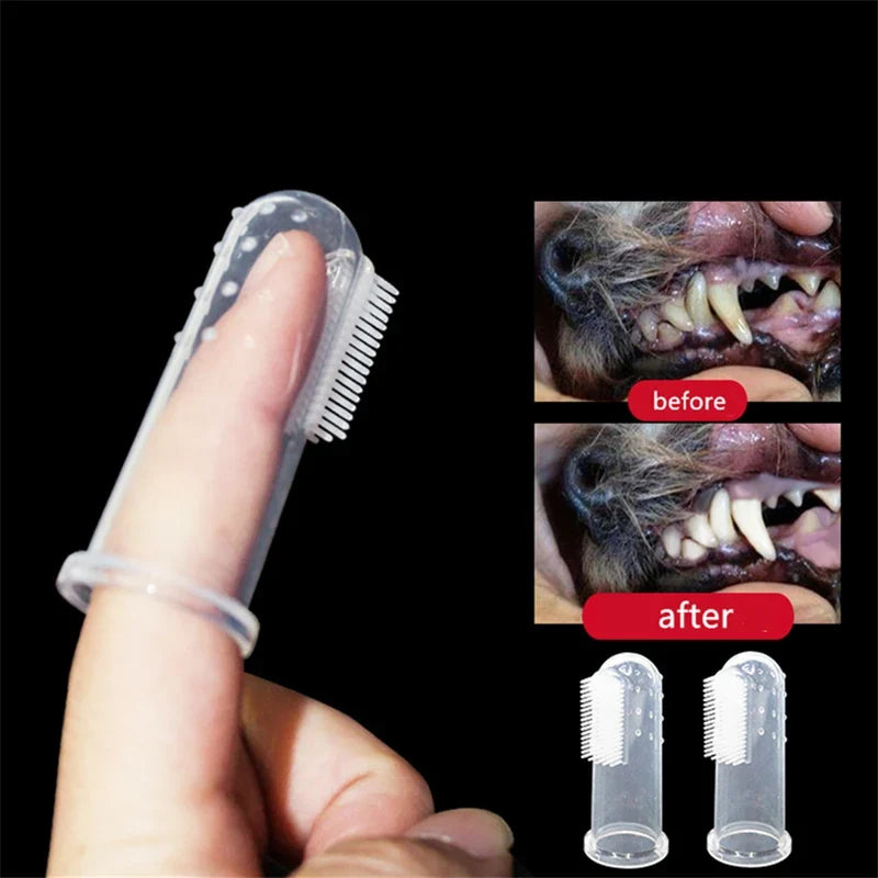 Super Soft Pet Finger Toothbrush Teddy Dog - MyPetDollar.com