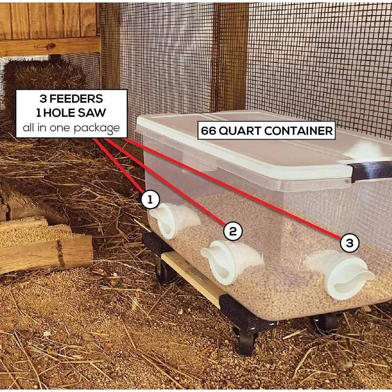Automatic Gravity Chicken Feeder DIY - MyPetDollar.com