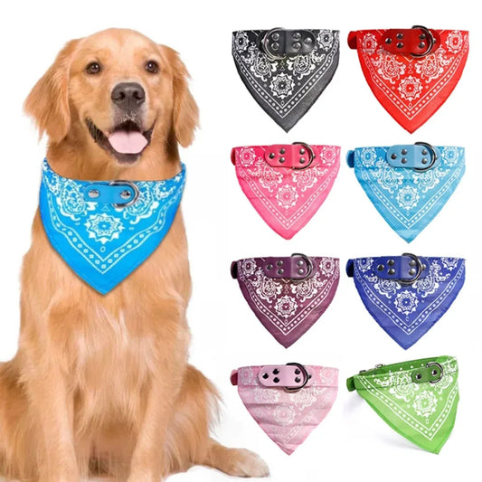 Pet Dog Collars with Print Scarf Cute - MyPetDollar.com