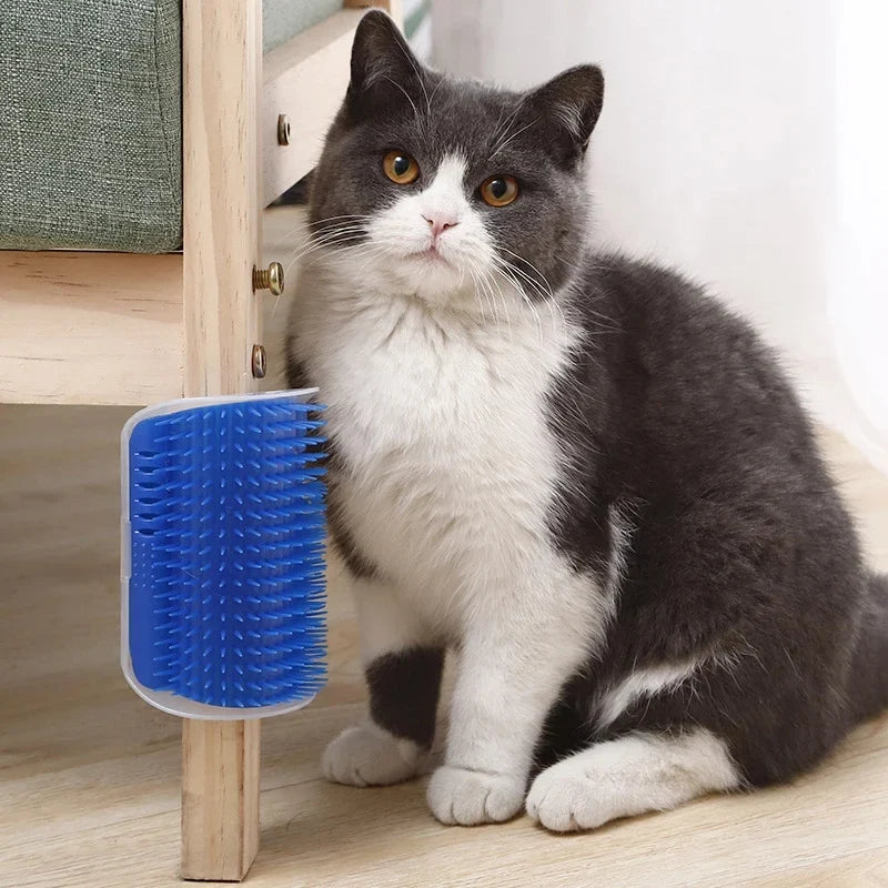 Cat Self Groomer Wall Corner Brush, - MyPetDollar.com