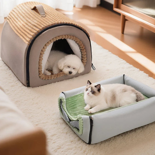 Winter Enclosed Pet Bed Thickened Portable - MyPetDollar.com