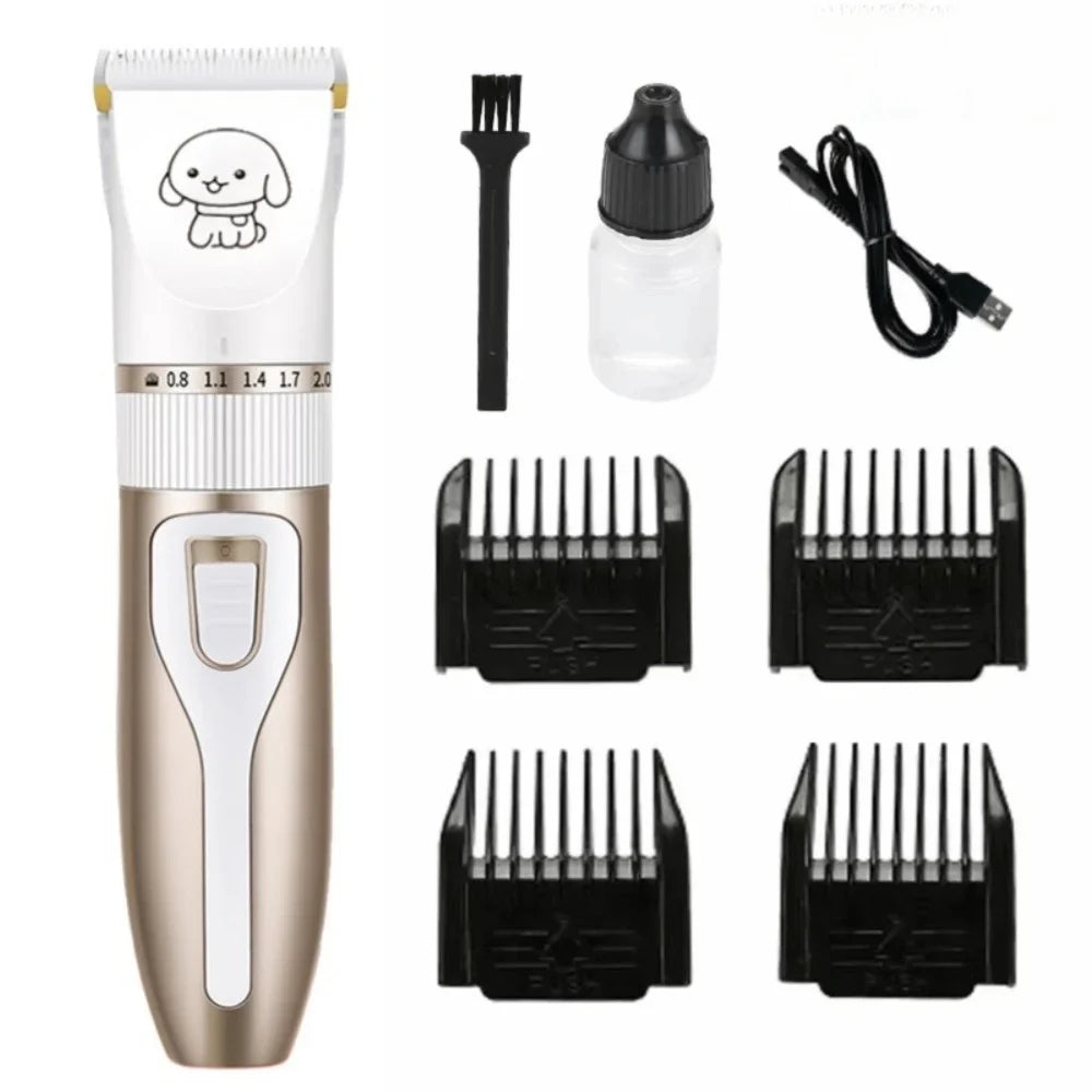 Professional USB Rechargeable Dog Hair Clippers – 6 Colors