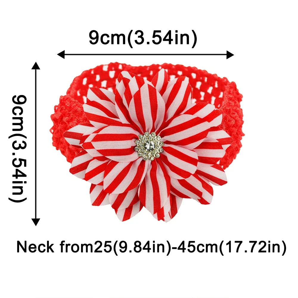 50/100PCS Handamde Dog Bows With Diamonds - MyPetDollar.com