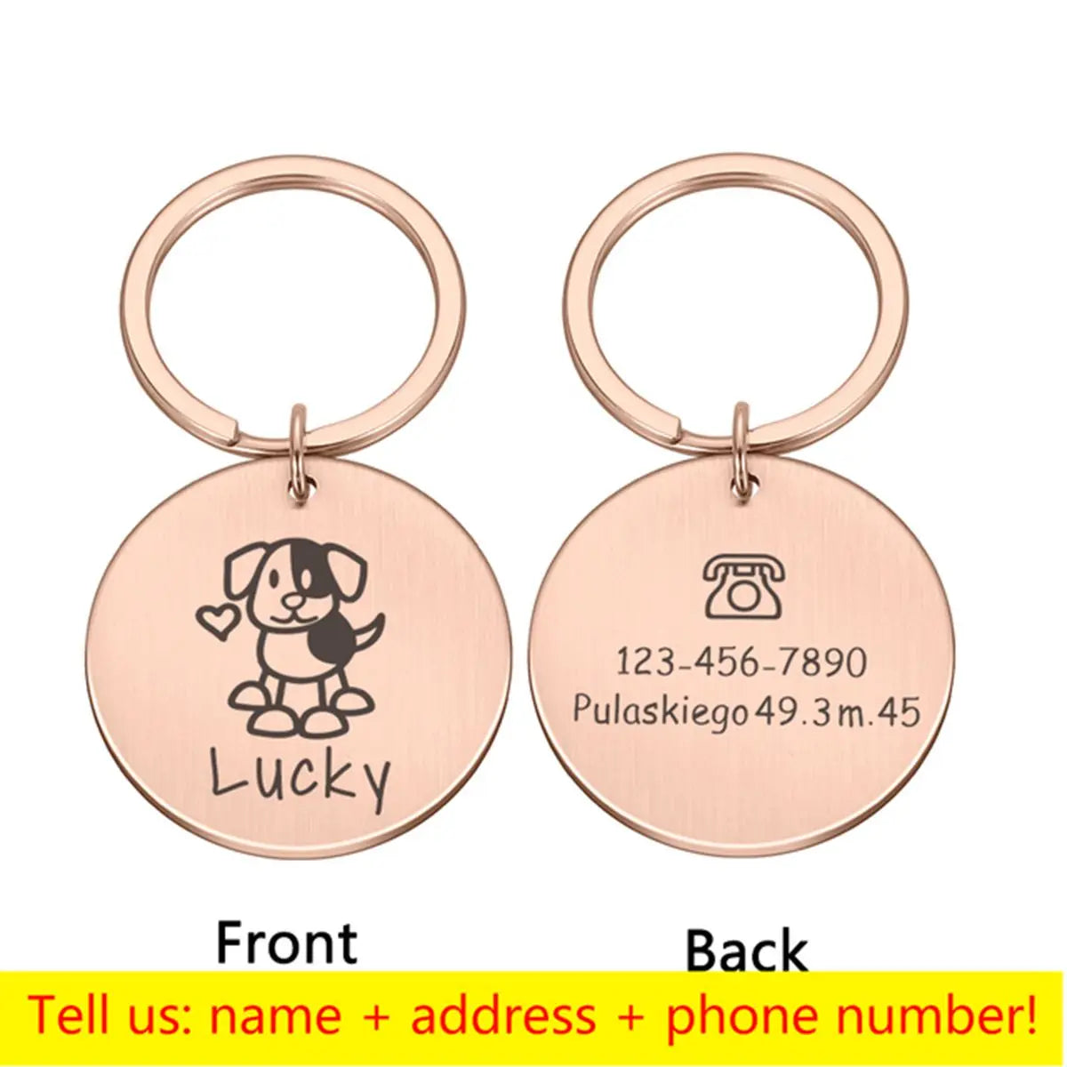 Customized Pet Brand, Stainless Steel Dog - MyPetDollar.com