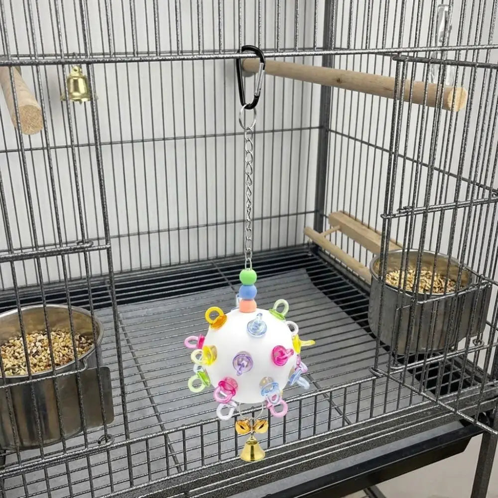 Plastic Parrot Chewing with Bell Bite - MyPetDollar.com