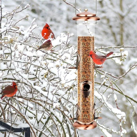 Stable Hanging Metal Bird feeders 6 Port - MyPetDollar.com