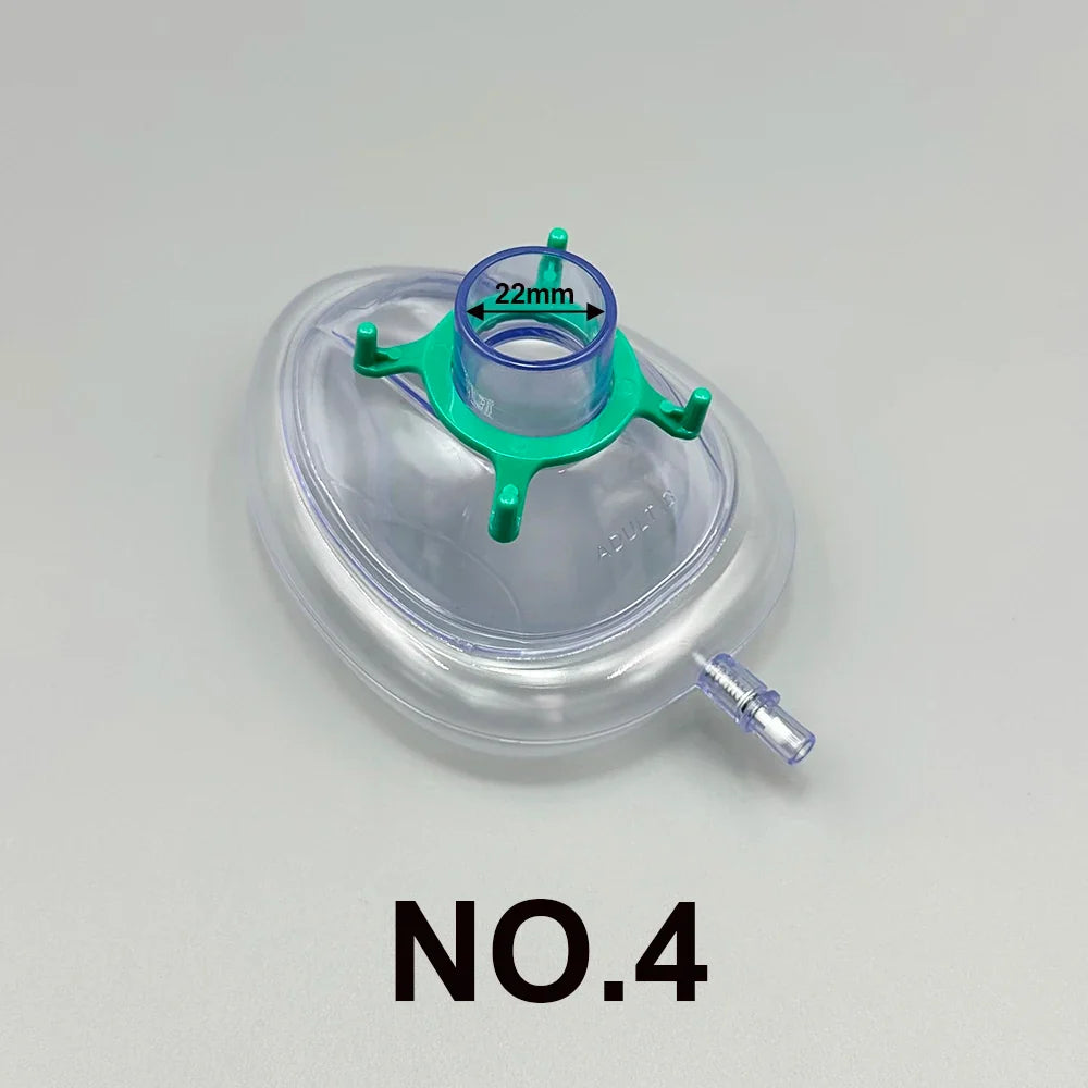 PVC Anesthesia Mask Sterilized Disposable Resuscitate Face – 6 Colors