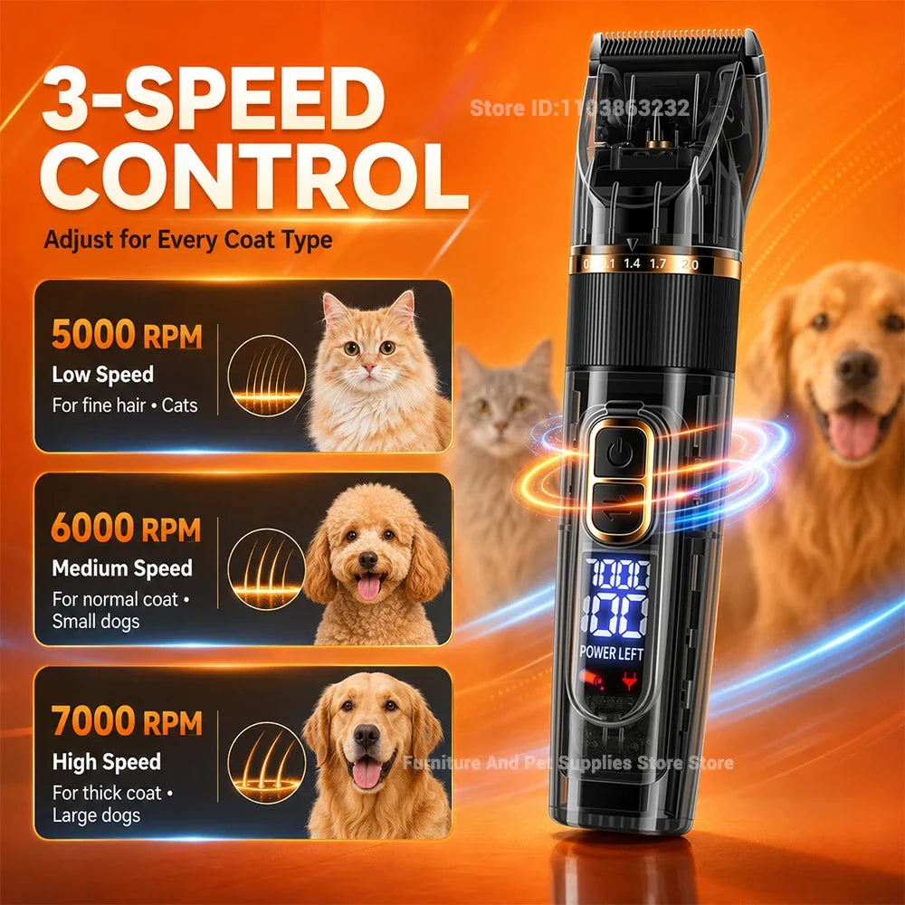 Electric Pet Grooming Clipper with Smart - MyPetDollar.com