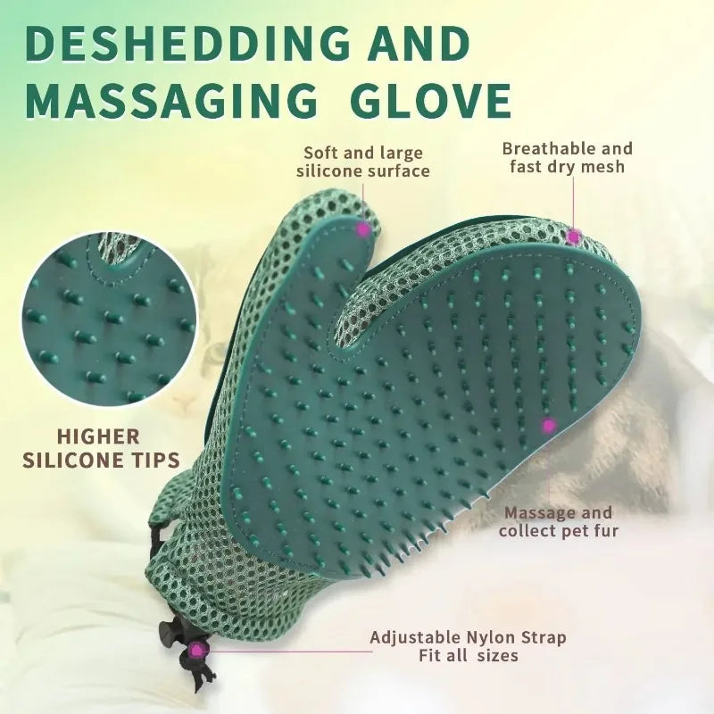 2 in 1 Pet Fur Glove & Cat Hair Remover - MyPetDollar.com