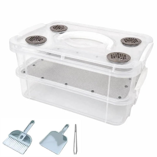 Transparent Mealworm Breeding Box - MyPetDollar.com