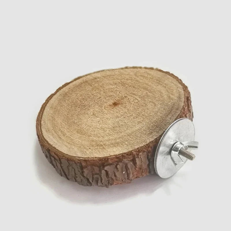 Parrot Hamster Round Stand Board Pet Bird - MyPetDollar.com