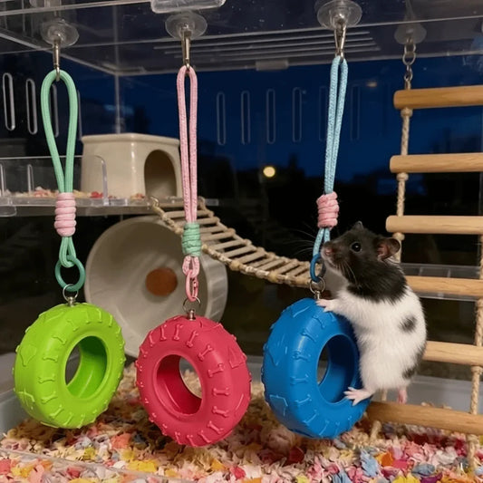 Funny Tire-Shaped Hamsters Swing Detachable - MyPetDollar.com