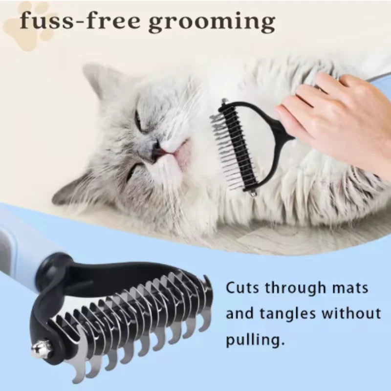 Double Sided Stainless Steel Pet Deshedding - MyPetDollar.com