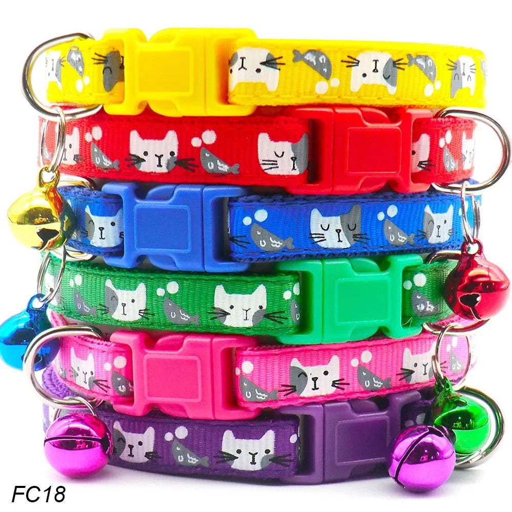 100Pcs Dog Collar With Bells Adjustable - MyPetDollar.com