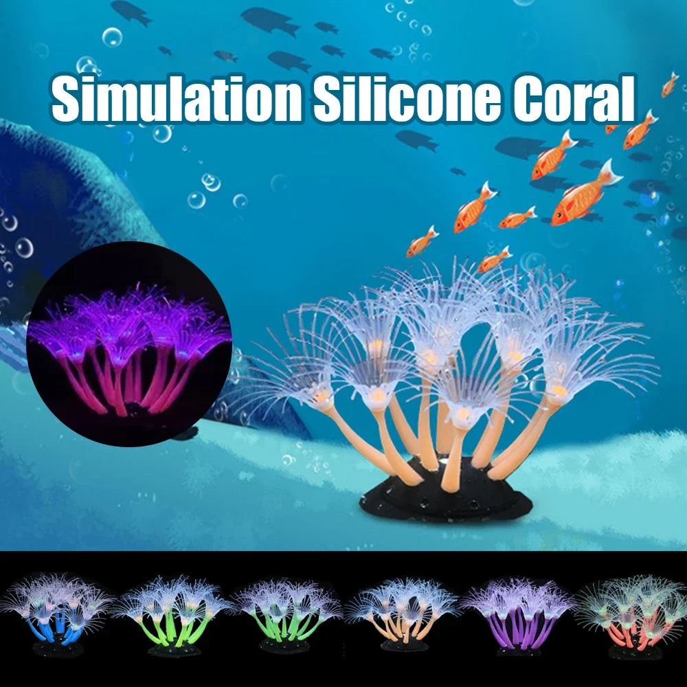 New Simulation Silicone Coral Fish Tank - MyPetDollar.com
