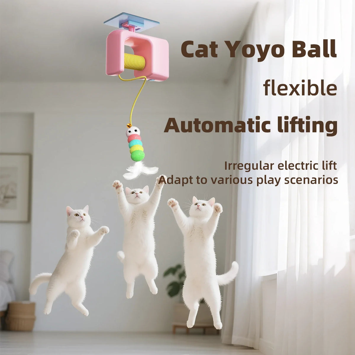 Automatic Rebound Hanging Cat Toy - MyPetDollar.com