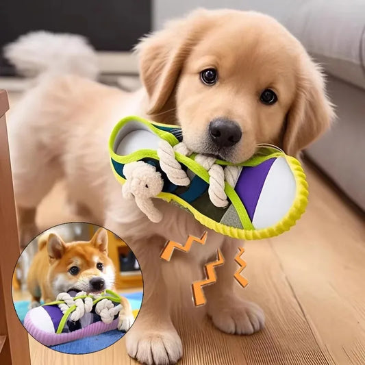 1Pc Dog Squeak Toy Teeth Grinding Bite - MyPetDollar.com