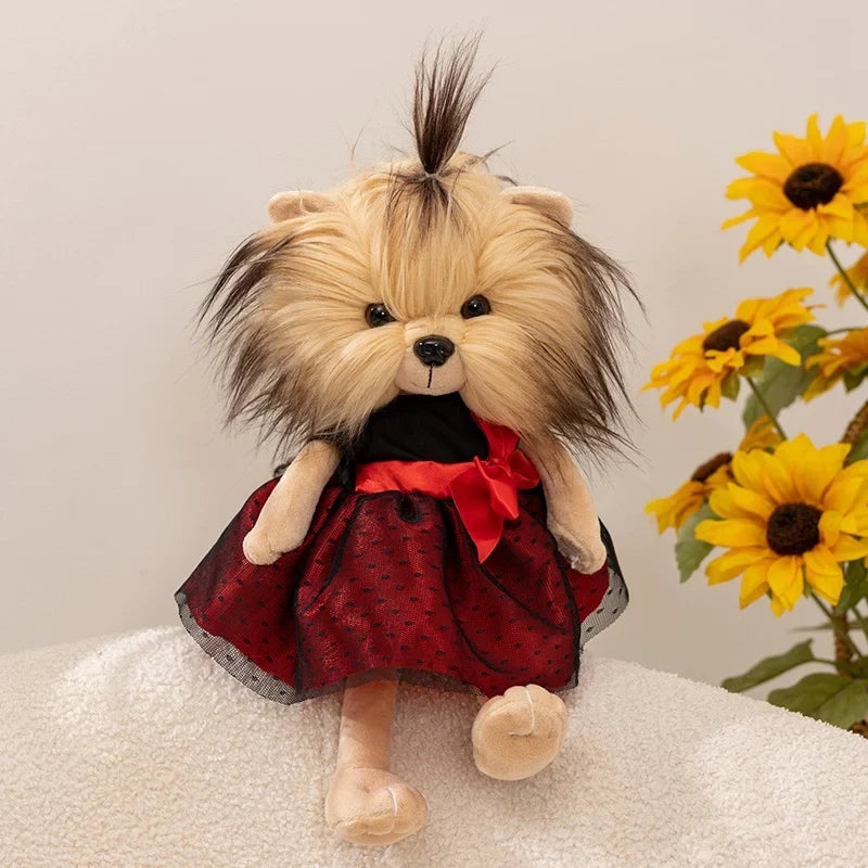 Cute Lion S Head Puppy Plush Toys Soft Animal Home Decoration – 6 Colors