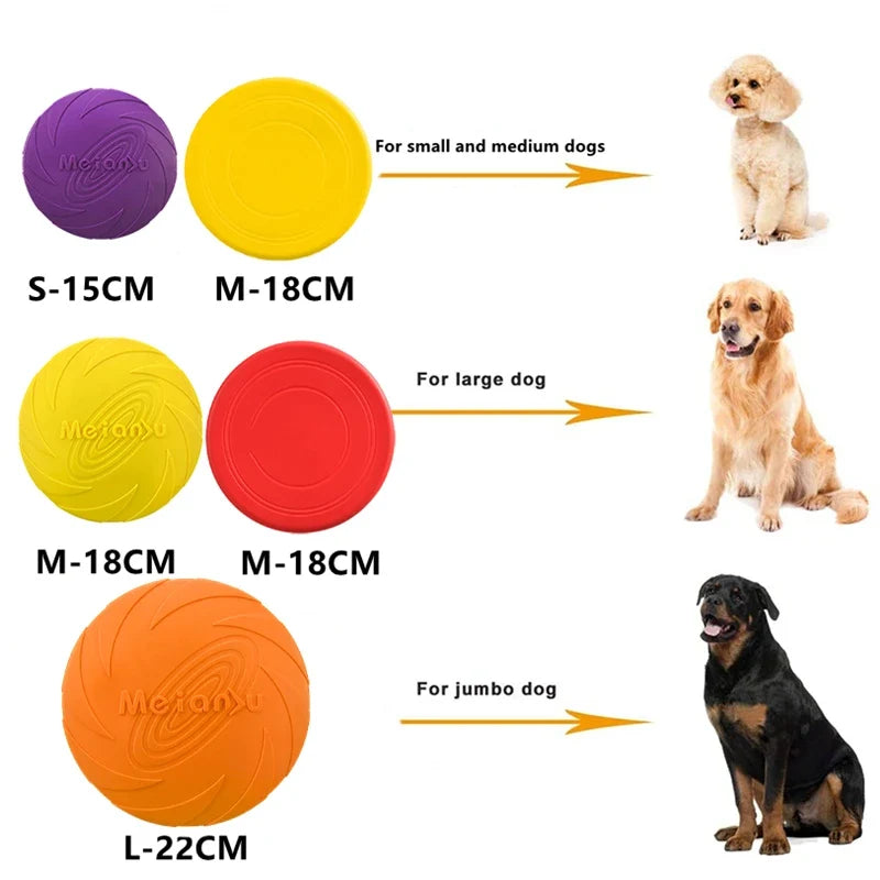 Dog Flying Disc Toy Rubber Pet Bite - MyPetDollar.com