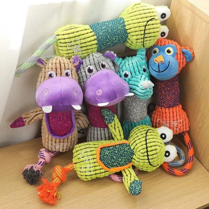 Dog Toy Animals Shape Bite Resistant Squeaky - MyPetDollar.com