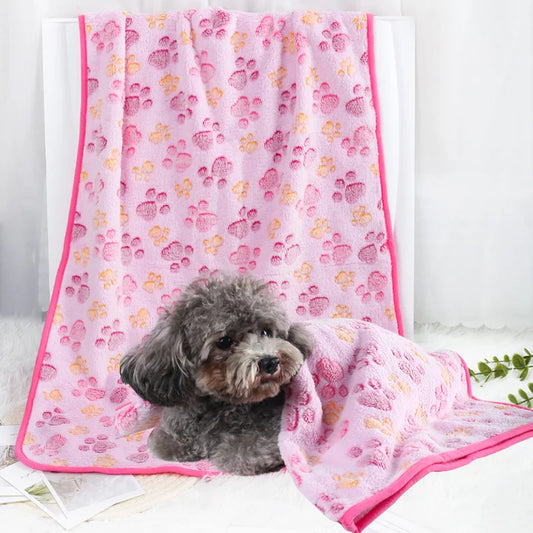 Pet Blanket Ultra-soft Fluffy Printed Mat - MyPetDollar.com