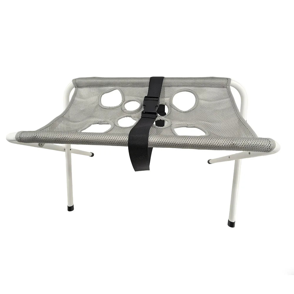 Pet Grooming Hanging Bed Stand, Foldable Breathable Mesh Bath Rack – 3 Colors