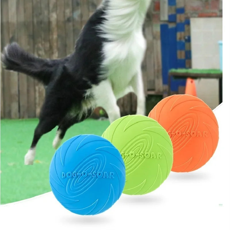 Pet Dog Flying Disk Toy Silicone Material - MyPetDollar.com