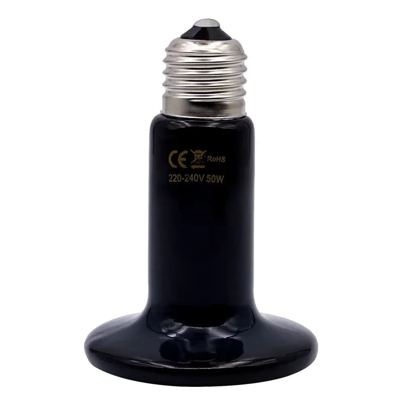 Pet Heating Lamp Black Infrared Ceramic Emitter Heat Light – 15 Colors