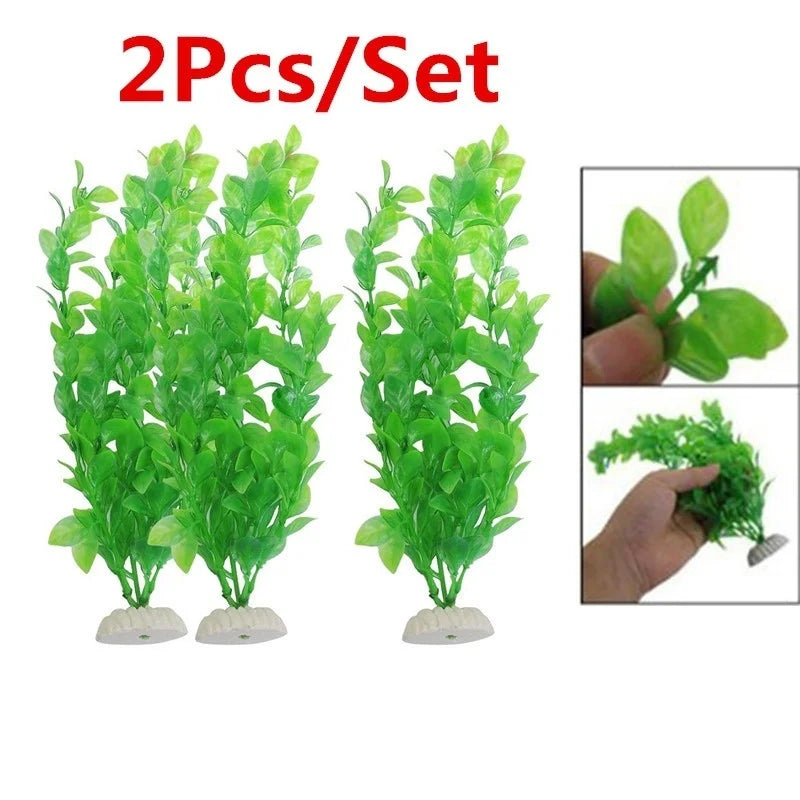 Plastic Aquarium Decorations Green - MyPetDollar.com