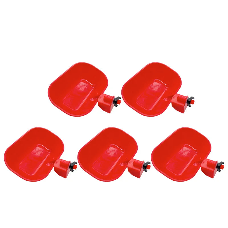 5 Automatic Poultry Drinking Bowls – 2 Colors