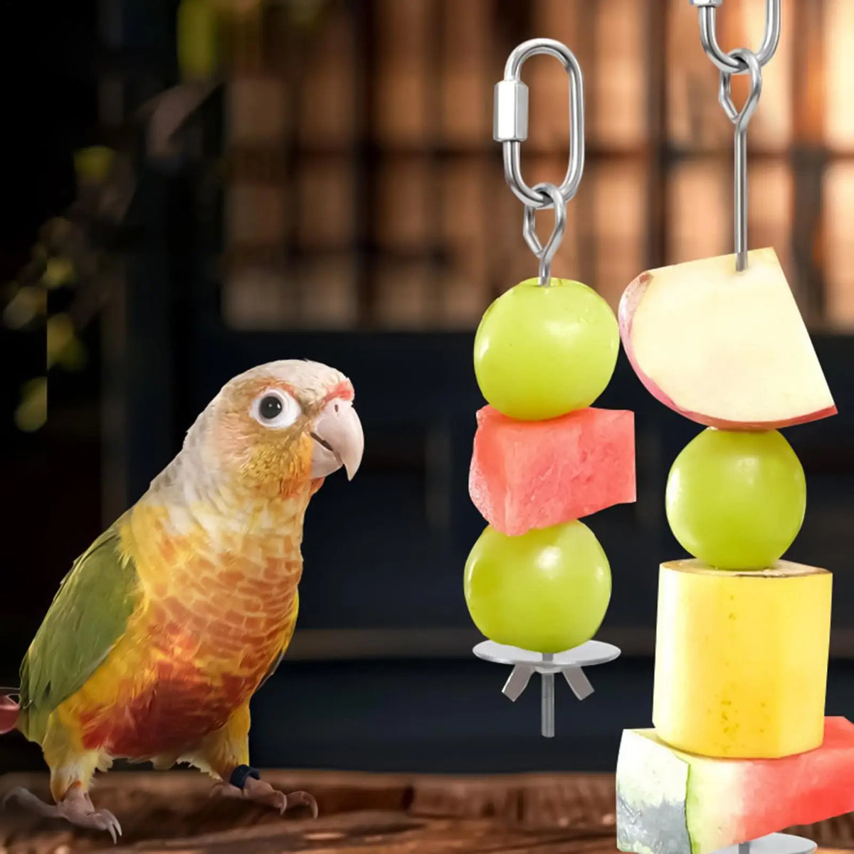 1pc Bird Toy Skewer Fruit Spear Hanging - MyPetDollar.com