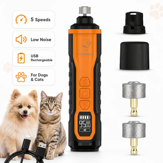 5 Speed Quiet Rechargeable Pet Nail Grinder - MyPetDollar.com