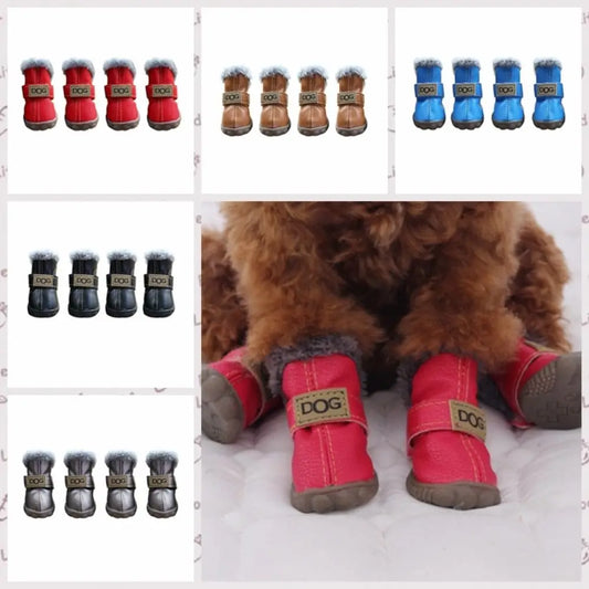 Soft Pet Snow Boots Fashion Waterproof Non - MyPetDollar.com