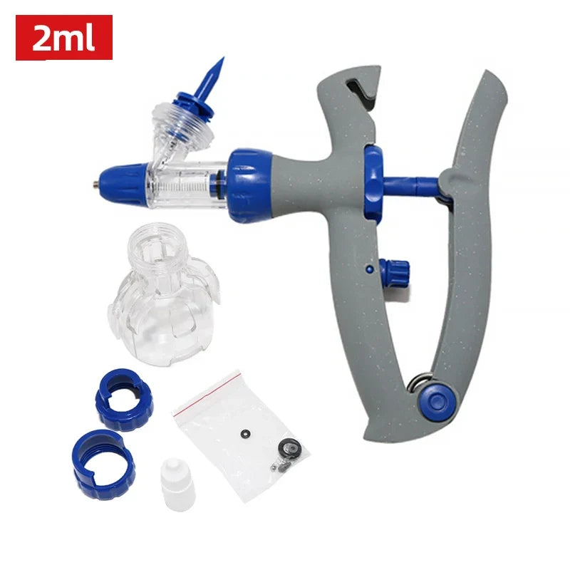 1 2 5ml Syringe Gun with Scale Veterinary Vaccine Continuous – 3 Colors