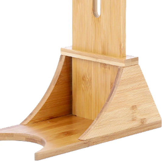 Wooden Cat Water Food Feeder Rack Dog Hanging Fountain
