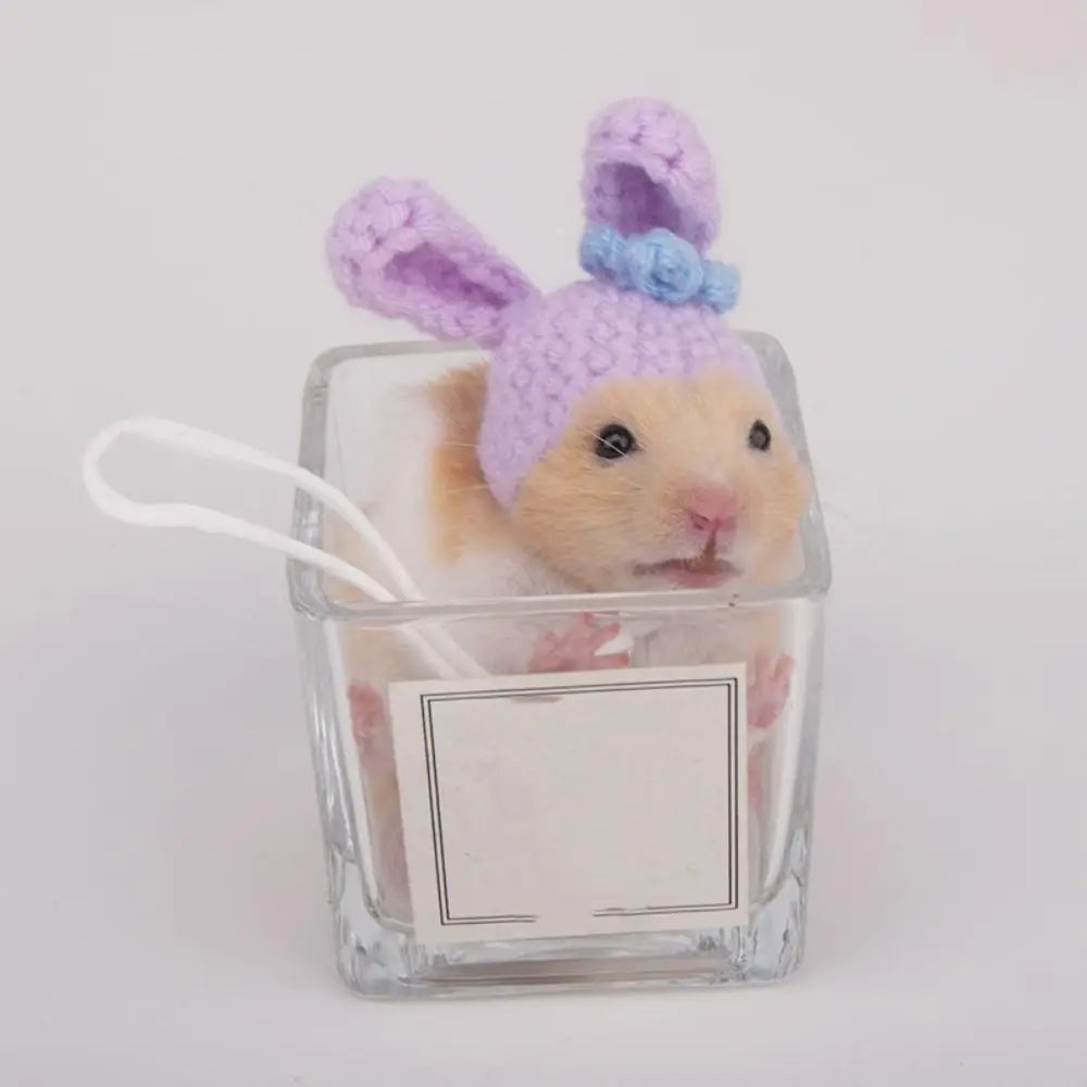 Portable Cartoon Hamster Hat Handmade Soft - MyPetDollar.com