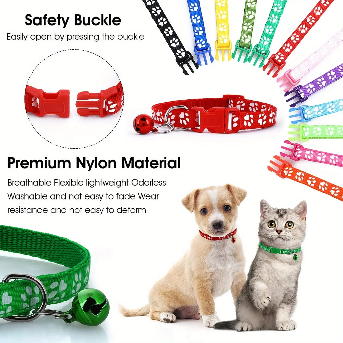 12Pcs Soft Puppy Collar Set - Protective - MyPetDollar.com