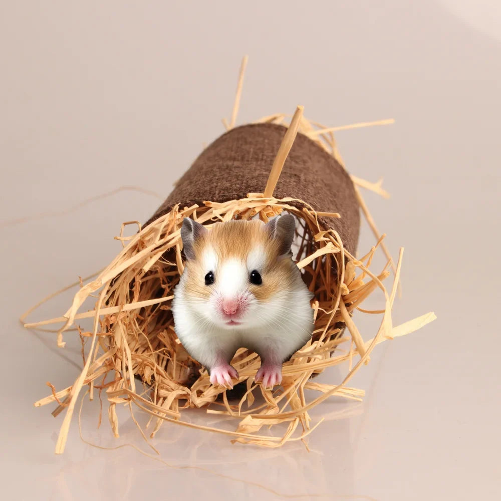 Small Pet Tunnel Hideout Cotton Linen Rabbit - MyPetDollar.com
