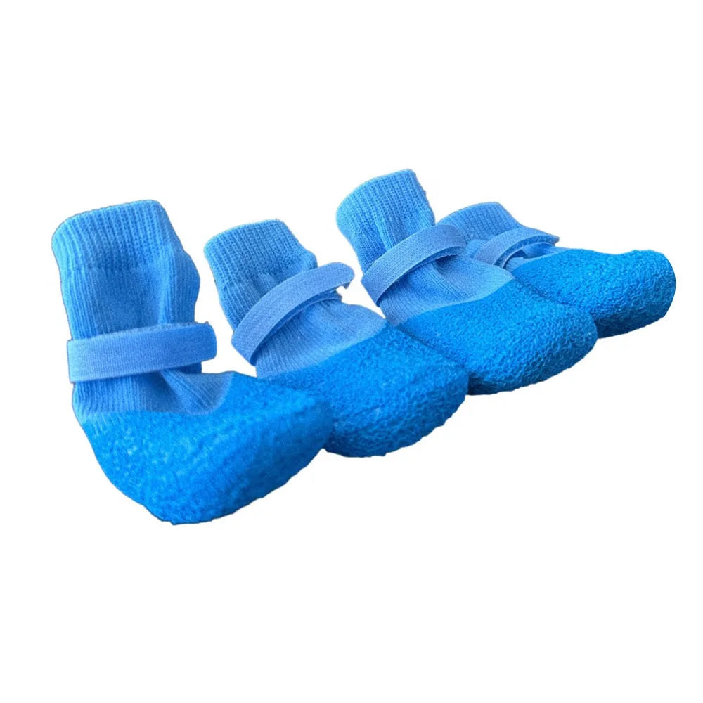 4Pcs/Set Portable Anti-slip Dog Shoes - MyPetDollar.com