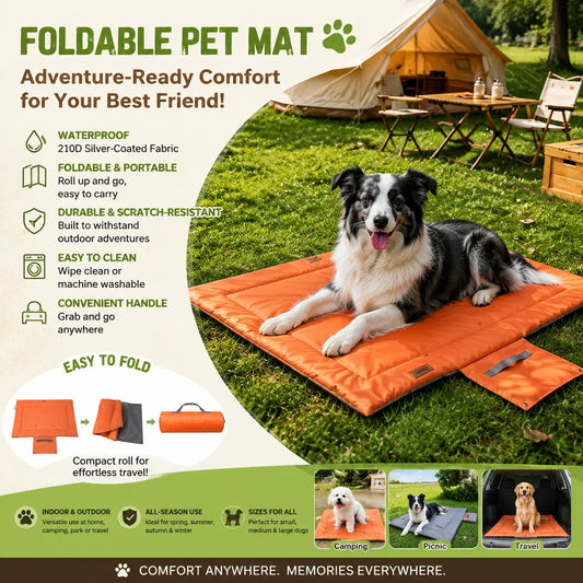 Portable Waterproof Chew Proof Dog Mat - MyPetDollar.com