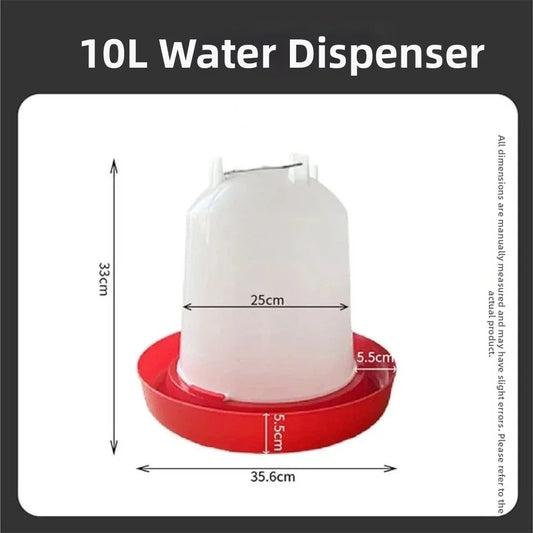 Plastic Poultry Drinker Feeder 1.5L 8L 15L - MyPetDollar.com