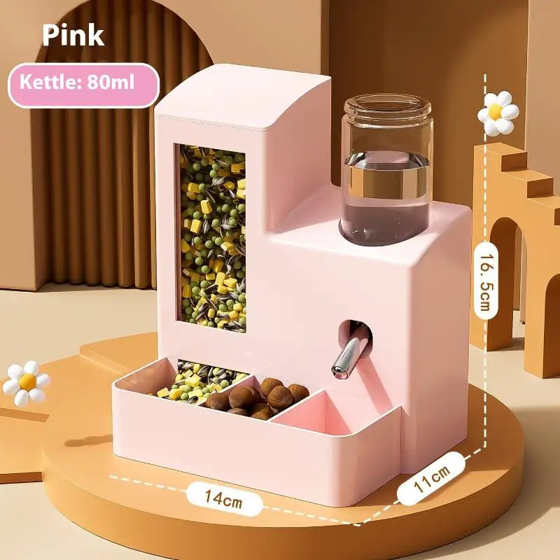 E 2-in-1 Automatic Hamster Feeder