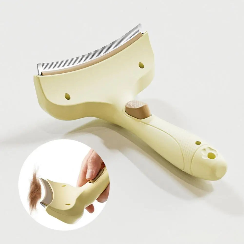 Cat Deshedding Comb Curved Pet Grooming - MyPetDollar.com